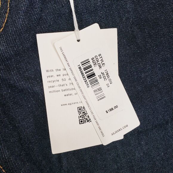 AG Adriano Goldschmied The Tellis Modern Slim Jeans Mens 29x34 Blue Denim Pants - Picture 5 of 8